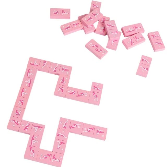Secret Play Joc erotic pentru cupluri Kinky Domino piese cu poziții sexuale Kama Sutra