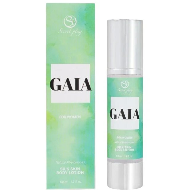 Secret Play Loțiune pentru femei GAIA Silky Skin pentru corp păr și masaj cu feromoni note de citrice și lăcrămioare 50 ml