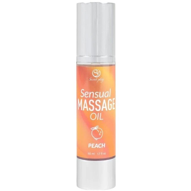 Secret Play Ulei de masaj Sensual Massage Oil - Peach cu efect hidratant aromă de piersică 50 ml