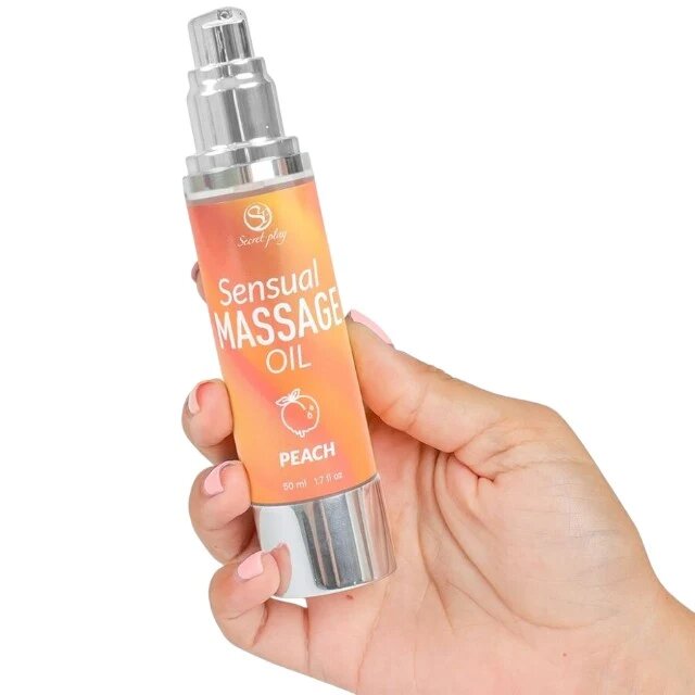 Secret Play Ulei de masaj Sensual Massage Oil - Peach cu efect hidratant aromă de piersică 50 ml