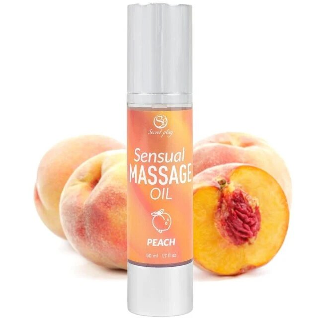 Secret Play Ulei de masaj Sensual Massage Oil - Peach cu efect hidratant aromă de piersică 50 ml