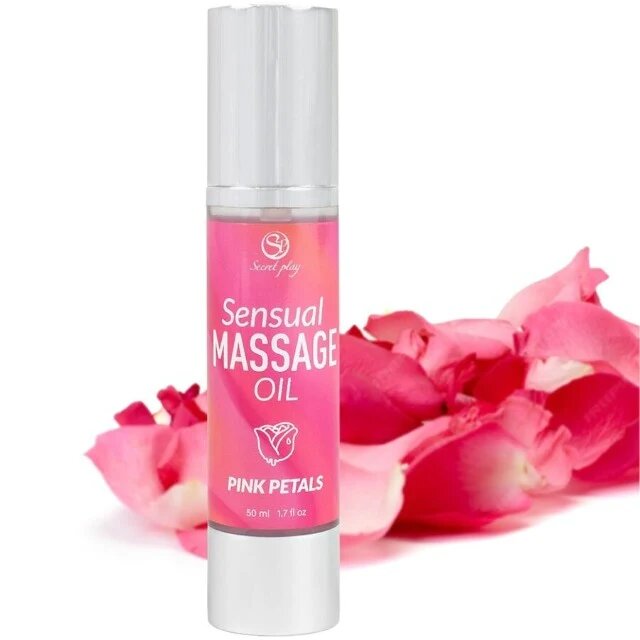 Secret Play Ulei de masaj Sensual Massage Oil - Pink Petals cu efect hidratant aromă de trandafir 50 ml