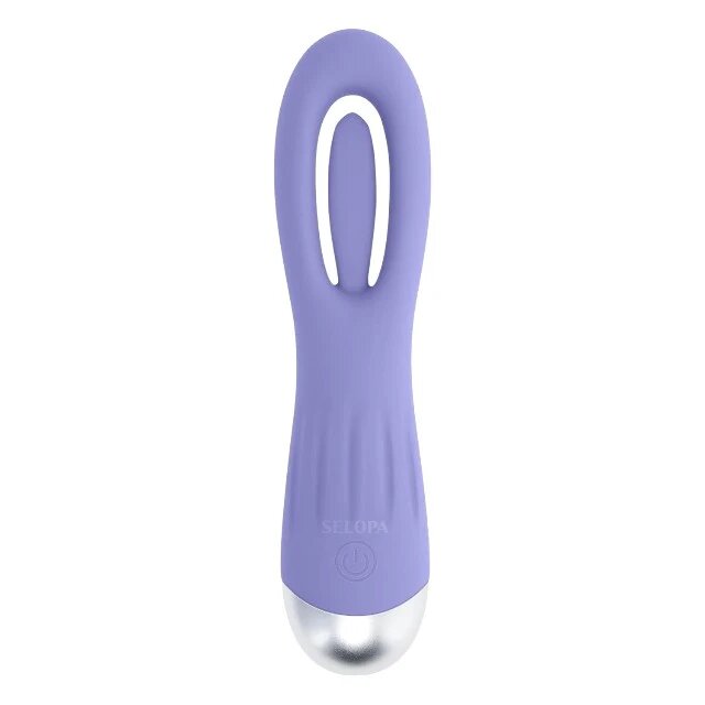 Selopa Vibrator In A Flap din silicon 10 funcții de lovituri ritmice rezistent la apă lungime 15 cm culoare mov