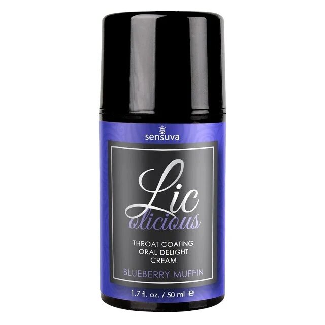 SENSUVA Cremă pentru sex oral Licolicious BLUEBERRY MUFFIN cu gust delicios de brioșă cu afine 50 ml