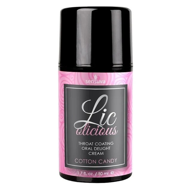 SENSUVA Cremă pentru sex oral Licolicious COTTON CANDY cu gust delicios de vată de zahăr 50 ml