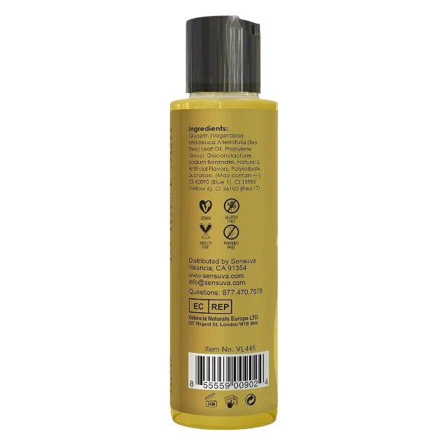 SENSUVA Gel comestibil Sizzle Lips PINA COLADA cu efect de încălzire gust de cocos și ananas 125 ml
