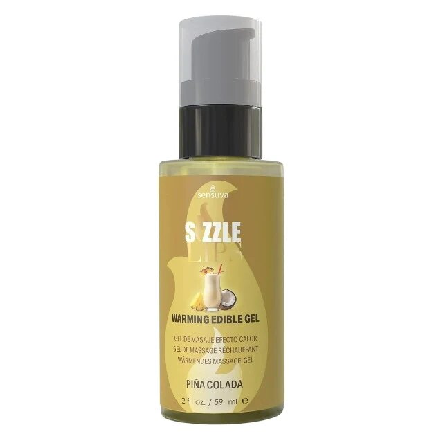 SENSUVA Gel comestibil Sizzle Lips PINA COLADA cu efect de încălzire gust de cocos si ananas 59 ml