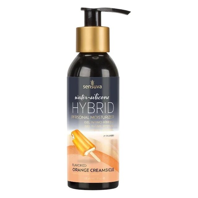 SENSUVA Gel lubrifiant - Hybrid Orange formula hibrida pe baza de apa si silicon cu aroma de crema de portocale 125 ml