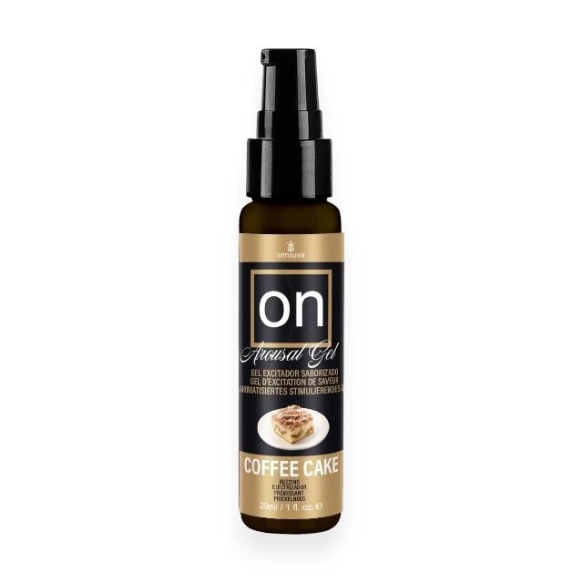 SENSUVA Lubrifiant stimulator pe bază de apă ON Coffee Cake cu efect de încălzire pentru stimularea clitorisului 29 ml