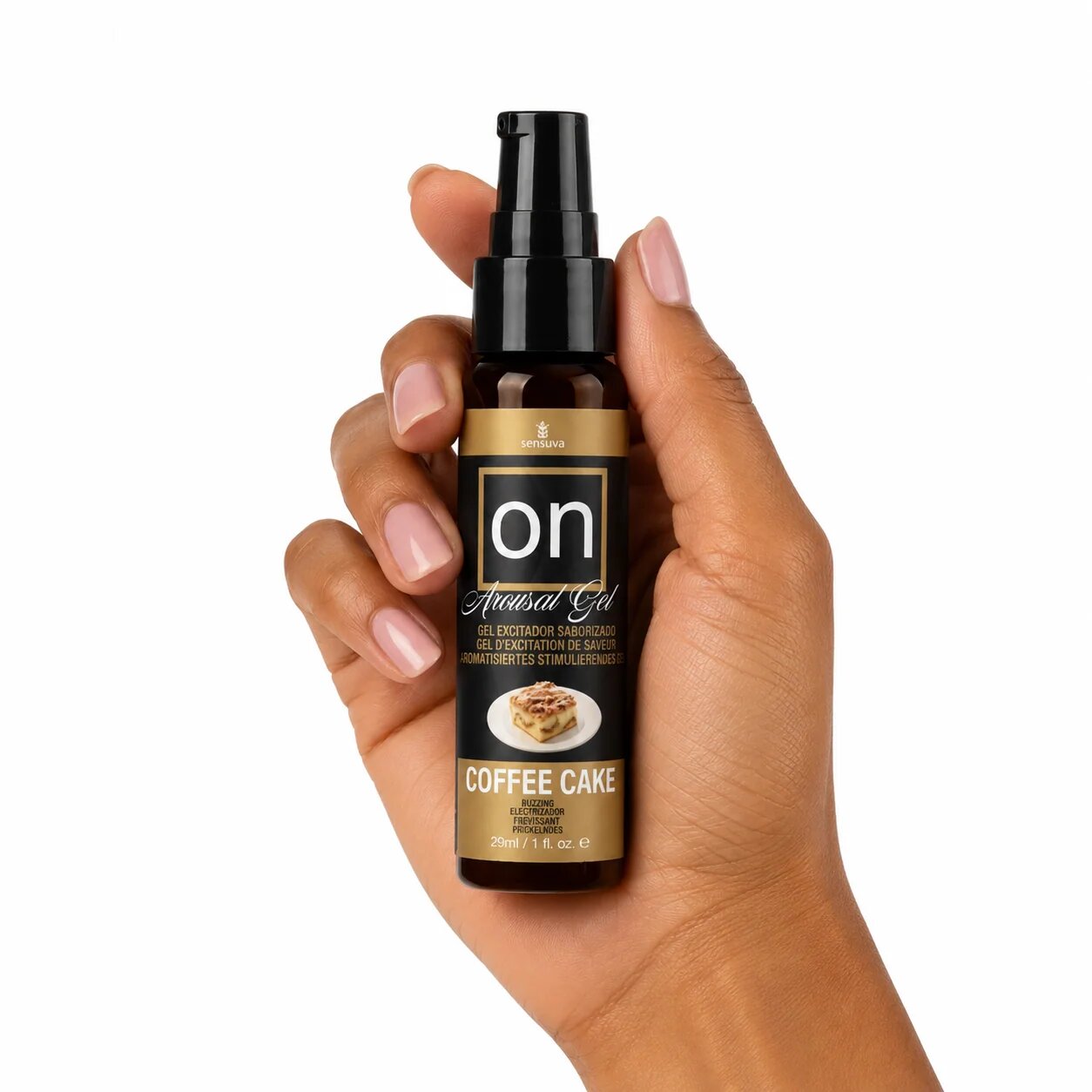 SENSUVA Lubrifiant stimulator pe bază de apă ON Coffee Cake cu efect de încălzire pentru stimularea clitorisului 29 ml