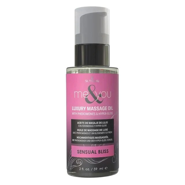 SENSUVA Ulei de masaj premium Me & You SENSUAL BLISS ultra-glisant îmbogățit cu feromoni 59 ml