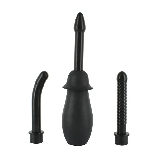 Seven Creations Set duș anal unisex cu 3 capete din silicon
