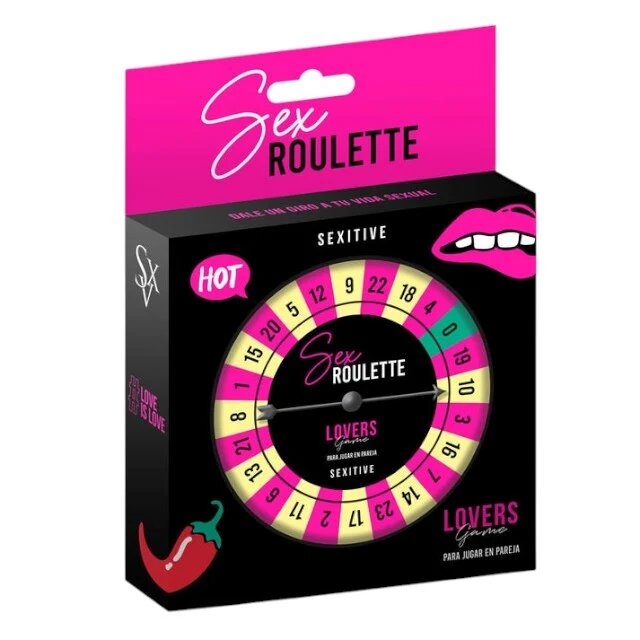SEXITIVE Joc erotic pentru cupluri Sex Roulette Lovers Game cu 24 de provocări senzuale