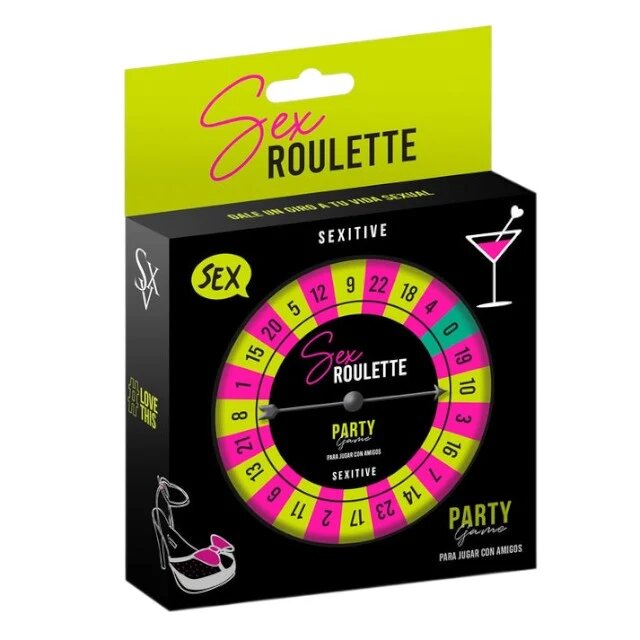 SEXITIVE Joc pentru adulți Sex Roulette Party Game cu 24 de provocări erotice potrivit pentru petreceri
