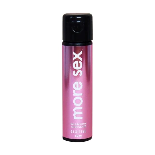 SEXITIVE Lubrifiant cu aromă More Sex - Chocolate pe bază de apă cu aromă de ciocolată 50 ml (PTS)