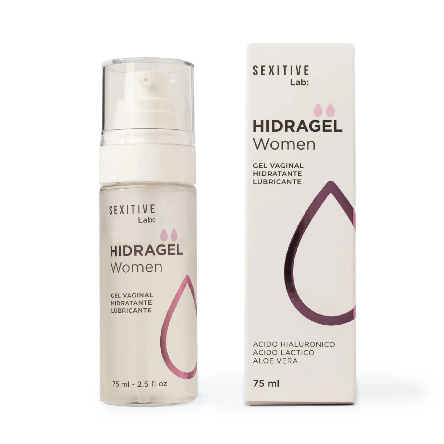 SEXITIVE Lubrifiant Hidragel Women pentru femei cu acid hialuronic și acid lactic textură non lipicioasă 75 ml