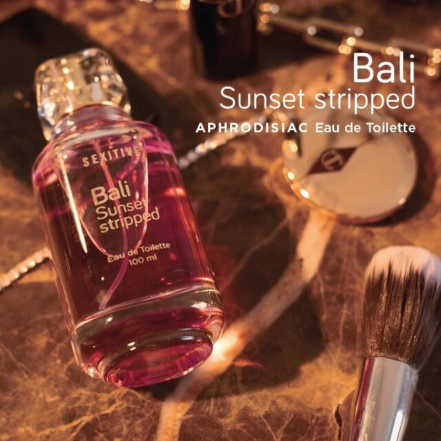 SEXITIVE Parfum cu feromoni Bali Sunset Stripped pentru femei note sărate calde și exotice 100 ml