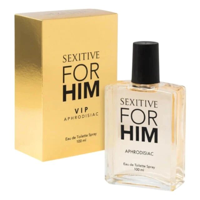 SEXITIVE Parfum cu feromoni For Him - VIP pentru bărbați note de lămâie mentă și lemn de ambră 100 ml