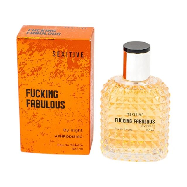 SEXITIVE Parfum cu feromoni Fucking Fabulous By Night pentru bărbați note de grepfrut iasomie și tămâie 100 ml