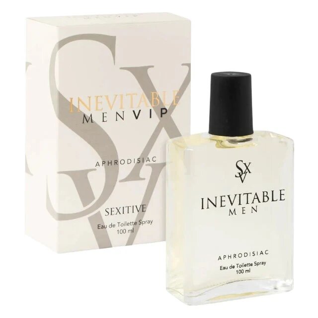 SEXITIVE Parfum cu feromoni Inevitable Men - VIP pentru bărbați note de ambră vanilie și lemn de santal 100 ml