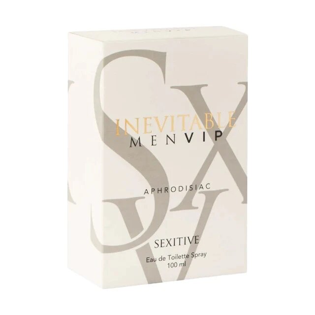 SEXITIVE Parfum cu feromoni Inevitable Men - VIP pentru bărbați note de ambră vanilie și lemn de santal 100 ml