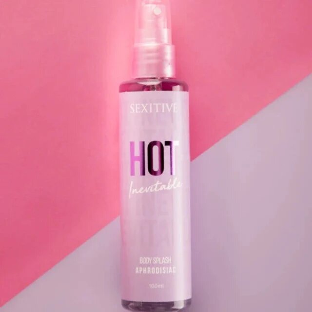 SEXITIVE Spray cu feromoni pentru corp Hot Inevitable Body Splash pentru femei note de mango iasomie și vanilie 100 ml