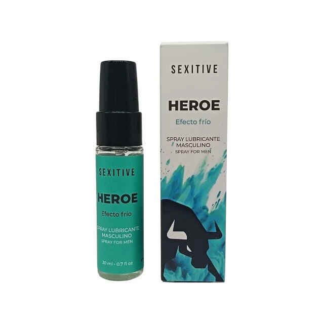 SEXITIVE Spray Heroe Pro-long Extra Time pentru întârzierea ejaculării cu efect de răcire cu L-Arginină 20 ml