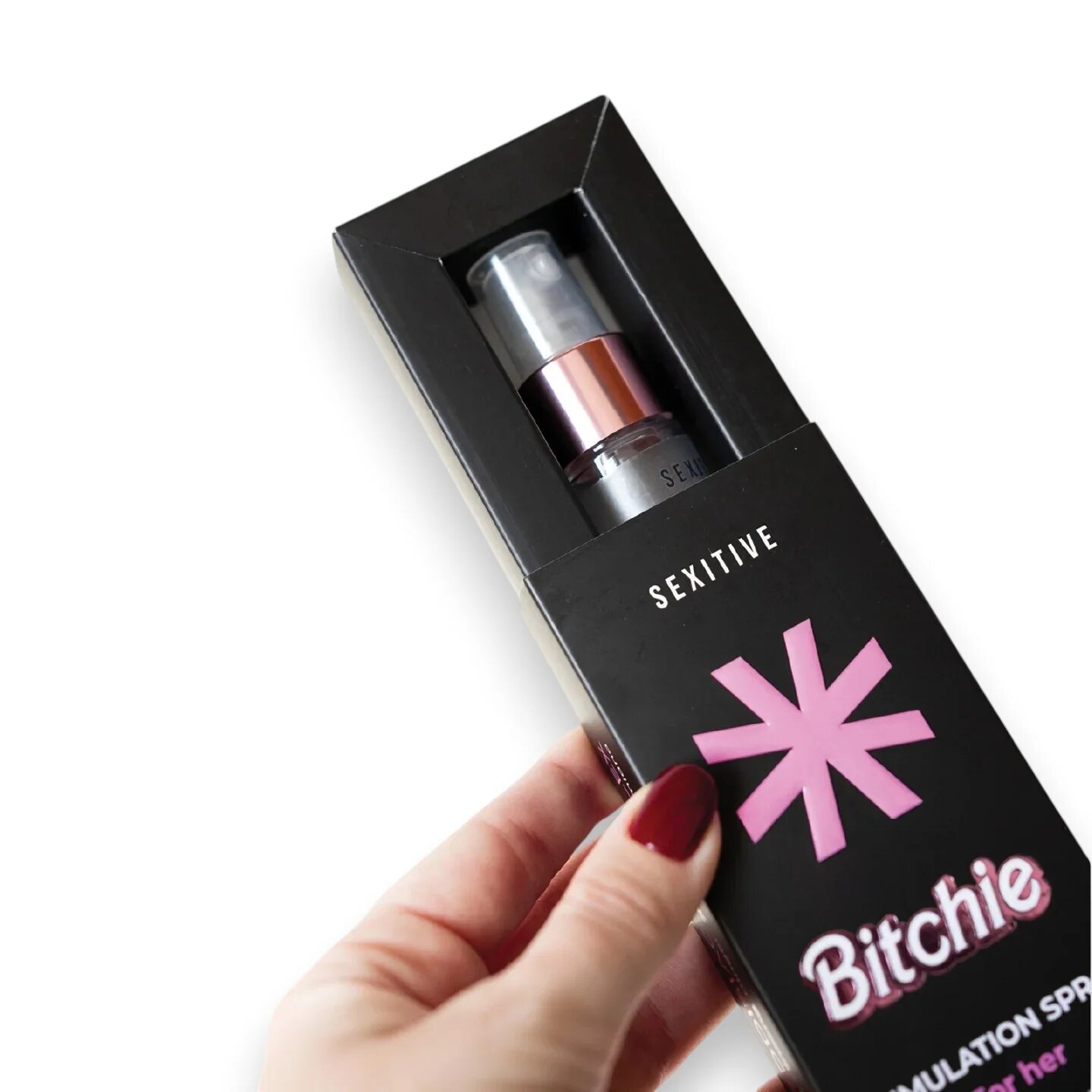 SEXITIVE Spray intim Bitchie ajută la stimularea zonelor intime cu efect de încălzire conține acid lactic 20 ml