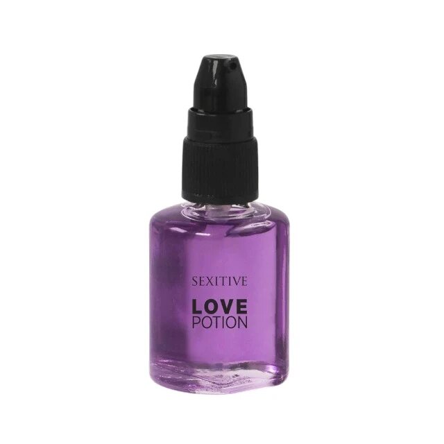 SEXITIVE Ulei comestibil Love Potion - Cotton Candy pentru masaj și sex oral efect de încălzire aromă de vată de zahăr 30 ml (P13305)