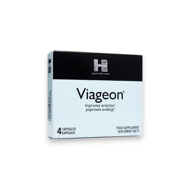 Sexual Health Series Capsule VIAGEON pentru potenta si erectii puternice 4 buc