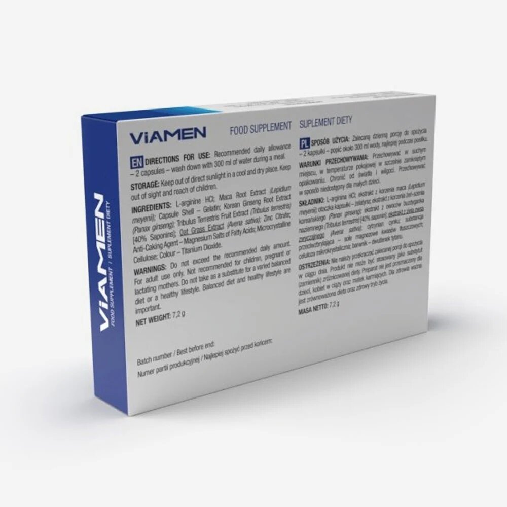Sexual Health Series Capsule VIAMEN pentru erectie puternica 10 buc