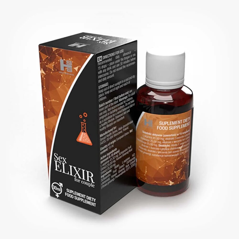 Sexual Health Series Picaturi afrodisiace premium Sex Elixir for Couple pentru cresterea libidoului in cuplu unisex 100% natural 30 ml