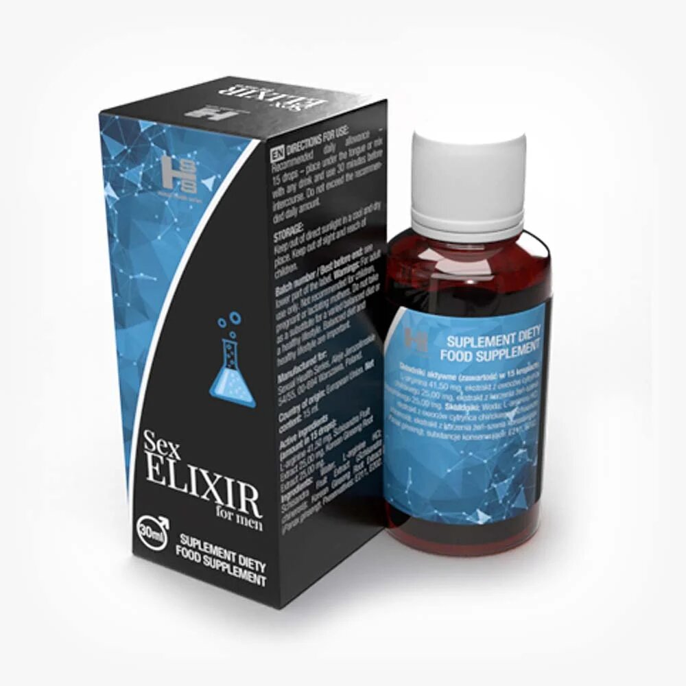 Sexual Health Series Picaturi afrodisiace premium Sex Elixir for Men pentru cresterea libidoului barbatilor 100% natural 30 ml