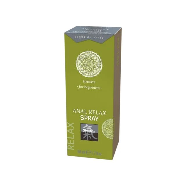 Shiatsu Spray pentru relaxare anală Anal Relax Spray unisex cu aloe vera potrivit pentru începători 50 ml