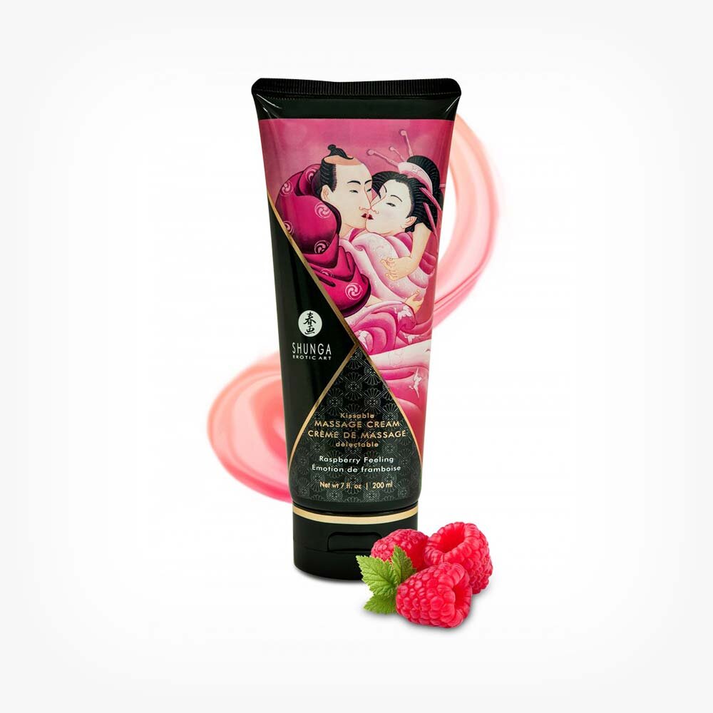 SHUNGA Crema de masaj Raspberry cu aroma de zmeura 200 ml