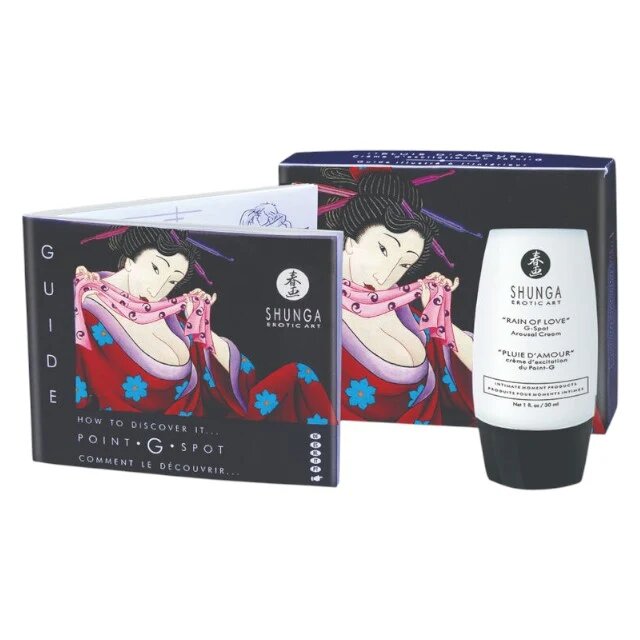 SHUNGA Cremă intimă Rain of Love pentru stimularea punctului G manual cu instrucțiuni inclus 30 ml