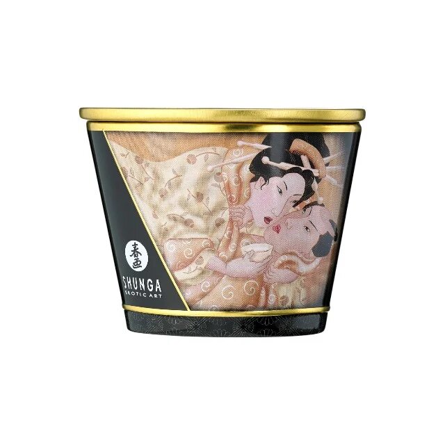 SHUNGA Lumânare pentru masaj Desire - Vanilla Fetish cu uleiuri 100% naturale aromă de vanilie 170 ml