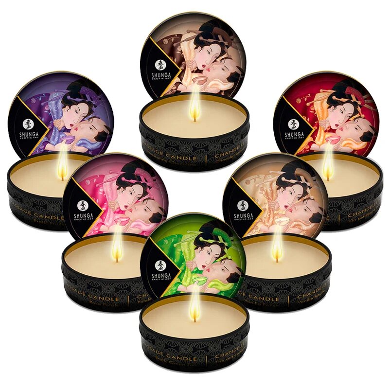 SHUNGA Lumanare pentru masaj EXCITATION - cu aroma de ciocolata 30 ml