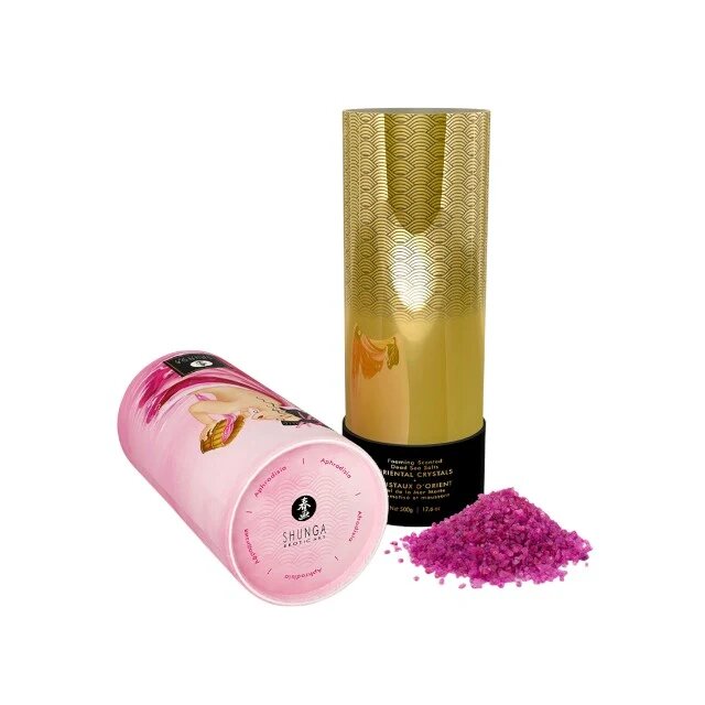 SHUNGA Sare de baie Oriental Crystals Aphrodisia cu sare de mare din Marea Moartă cu efect afrodisiac 500 gr