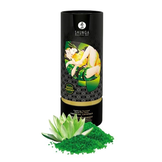 SHUNGA Sare de baie Oriental Crystals Lotus Flower cu sare de mare din Marea Moartă cu efect afrodisiac 500 gr