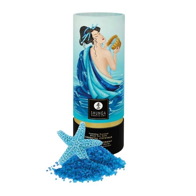 SHUNGA Sare de baie Oriental Crystals Ocean Temptations cu sare de mare din Marea Moartă cu efect afrodisiac 500 gr