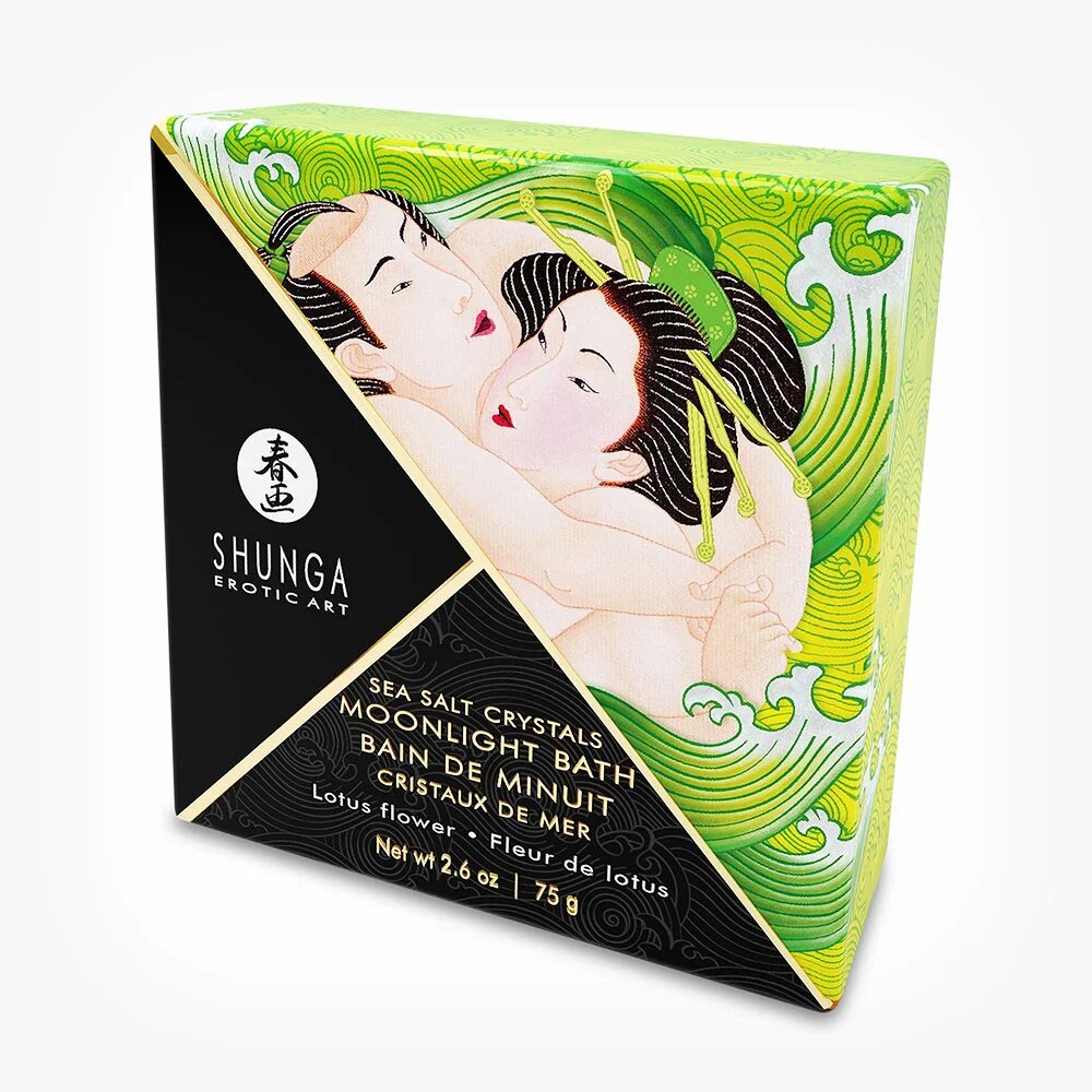 SHUNGA Sare de baie Oriental Lotus Bath Experience cu efect afrodisiac 75 gr