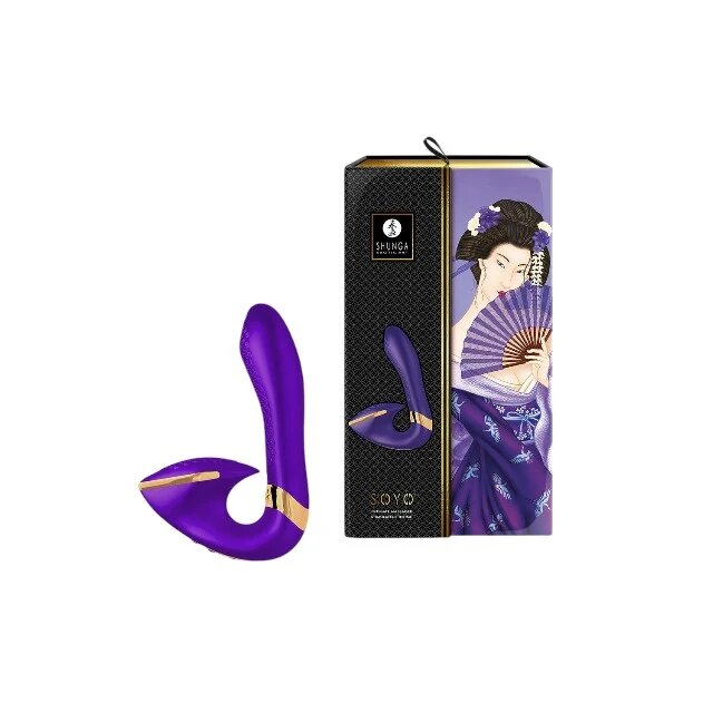 SHUNGA Vibrator - Soyo Purple o stimulare perfecta a clitorisului si punctului G 17 cm mov