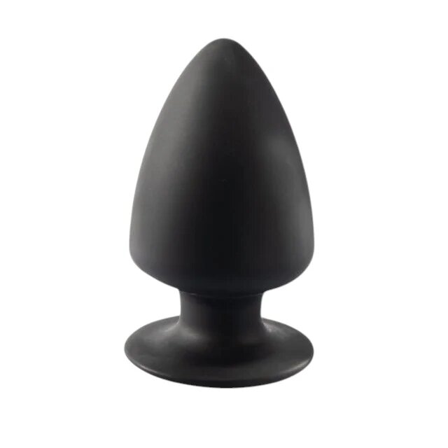 Silexd Plug anal SILEX-D M Plug Model 1 din silicon premium reactiv la căldură lungime 11 cm diametru 6.2 cm negru (mărime M)