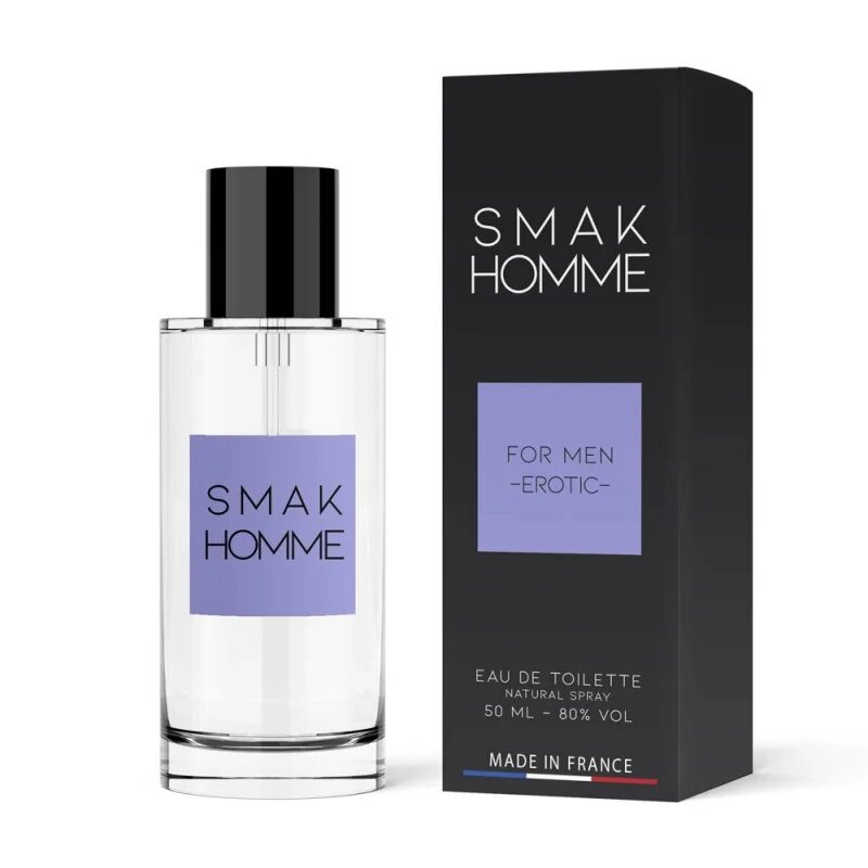 SMAK Parfum cu feromoni RUF Homme pentru bărbați efect afrodisiac intens cu note de chihlimbar florale și lemnoase 50 ml