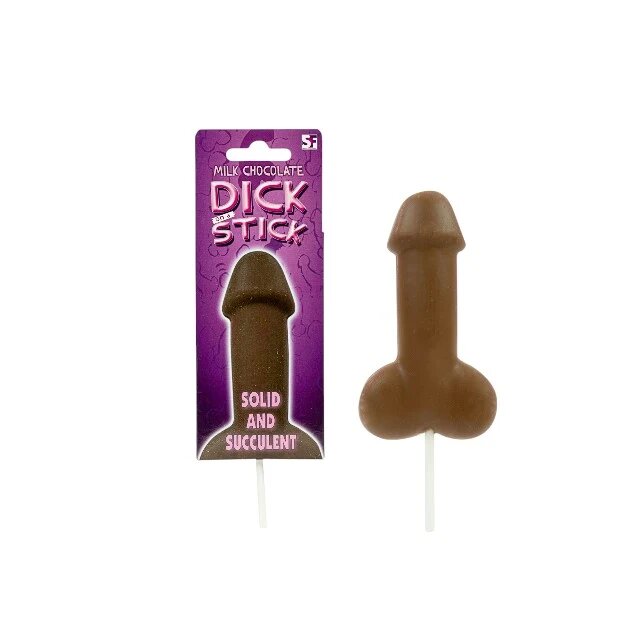 Spencer & Fleetwood Acadea Dick on a Stick Milk Chocolate cu gust delicios de ciocolată cu lapte culoare maro