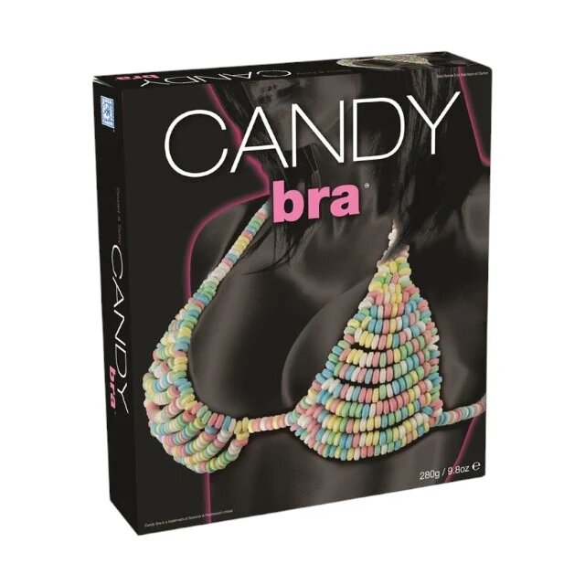 Spencer & Fleetwood Sutien comestibil Candy Bra lenjerie sexy pentru femei cu gust dulce Tutti Frutti mărime universală