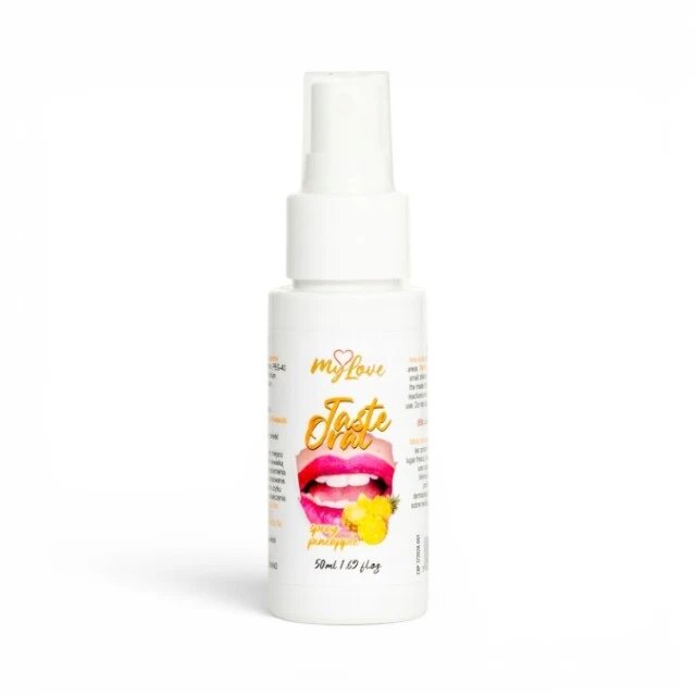  Spray MYLOVE Taste Oral Spray Pineapple pentru sex oral textură non-lipicioasă aromă de ananas 50 ml