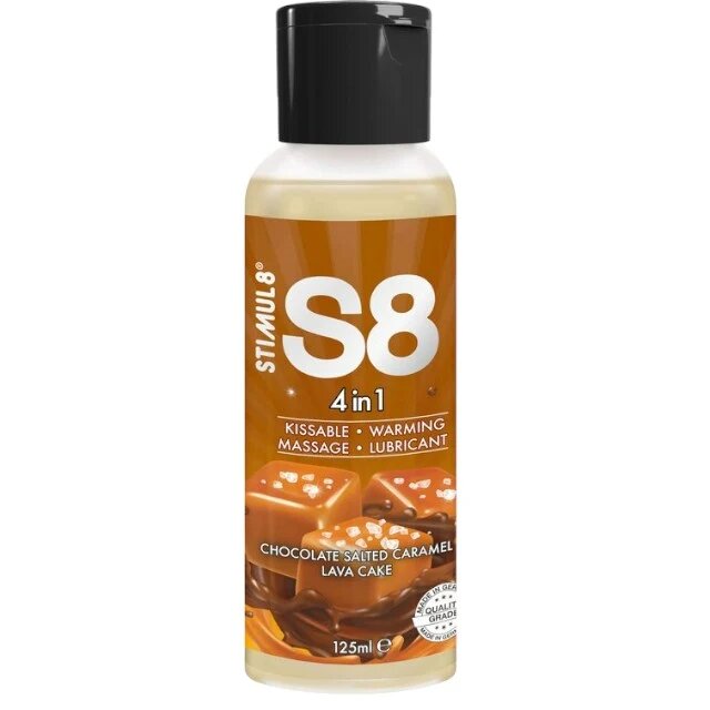 STIMUL8 S8 Lubrifiant - 4 in 1 pentru corp gel masaj lubrifiant ciocolata 125 ml
