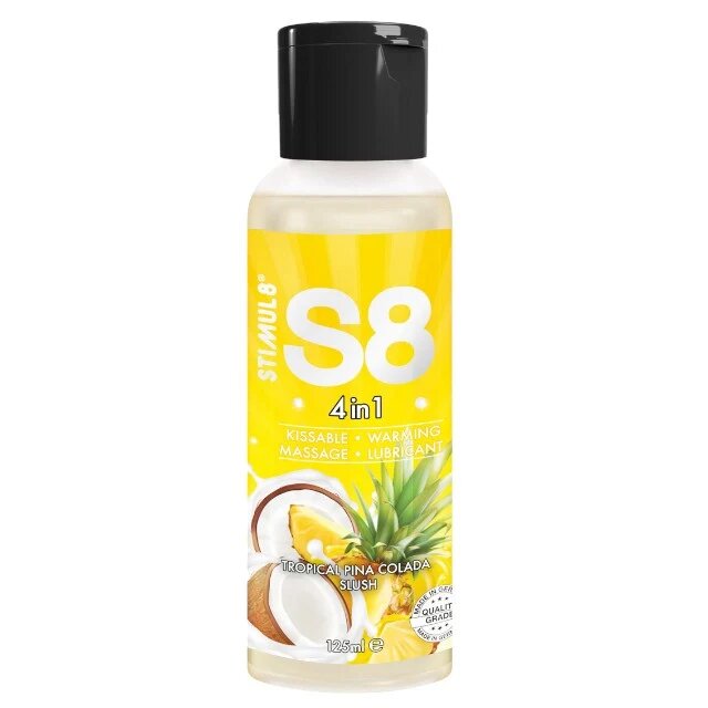 STIMUL8 S8 Lubrifiant - 4 in 1 pentru corp gel masaj lubrifiant pina colada 125 ml